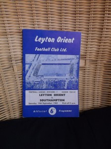 Leyton Orient v Southampton1963 Div 2 football programme for sale on Ebay
