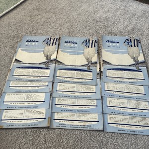 22 x West Brom homes 1958/59  for sale on Ebay