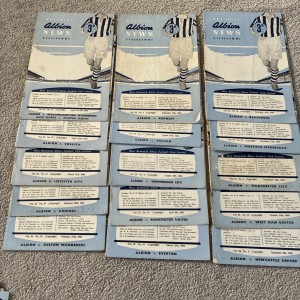 19 x West Brom homes 1960/61  for sale on Ebay