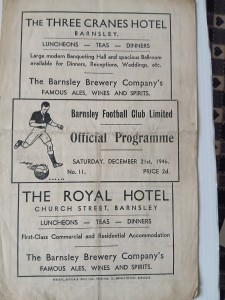 BARNSLEY v WEST HAM UNITED Division 2 21 December 1946 for sale on Ebay