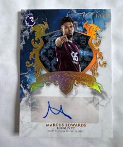 Topps Royalty Premier League 2026 Marcus Edwards Burnley RA-ME Auto /50 for sale on Ebay