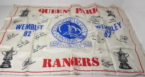 1982 FA Cup Final QPR Queens Park Rangers Wembley Football Souvenir Flag Coffer for sale on Ebay