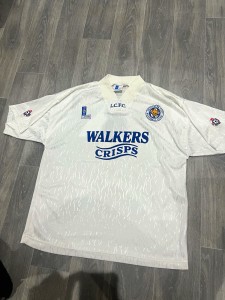 Very rare match worn Leicester city FC 1992-94 away shirt. for sale on Ebay