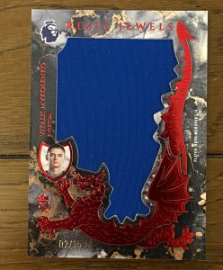 Topps Royalty. Vitalii Mykolenko Everton Merlin Heritage Relic Jewells 02/15 for sale on Ebay