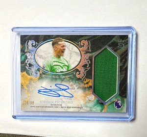 Topps Royalty Premier League 2026 Everton Jordan Pickford SRS-JP Auto Relic /99 for sale on Ebay