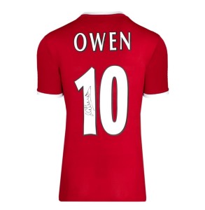 Michael Owen Signed Liverpool 1998-00 Home Shirt (eBay Live 26/10) for sale on Ebay