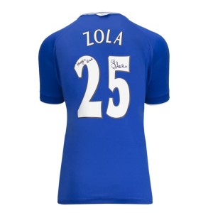 Gianfranco Zola Back Signed Chelsea 2000 Shirt: Magic Box (eBay Live 27/10) for sale on Ebay