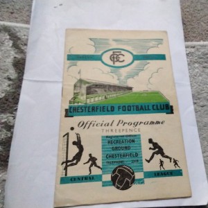 Chesterfield Reserves v Derby County Reserves Football Programme 2/5/1953. for sale on Ebay