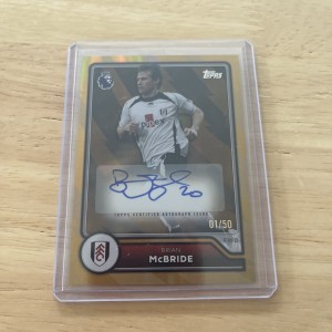 Topps Premier League - Brian McBride 01/50  Autograph Fulham - First Print for sale on Ebay