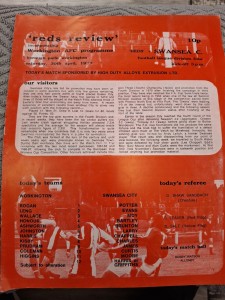 Workington v Swansea City programme.  30/4/1977 for sale on Ebay