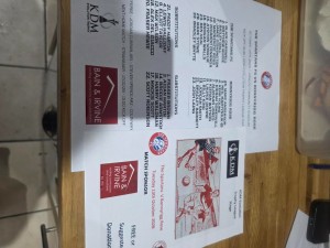SPARTANS v BONNYRIGG ROSE Oct 2026 KDM TROPHY + colour team sheet for sale on Ebay