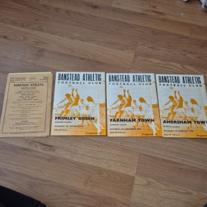 Banstead athletic fc football programmes for sale on Ebay