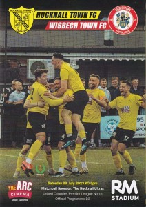 2023/24 HUCKNALL TOWN v WISBECH TOWN UNITED COUNTIES LEAGUE PREMIER DIV NORTH for sale on Ebay