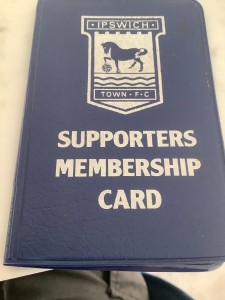 Ipswich Town FC Supporters Membership Card Wallet c 1970s for sale on Ebay