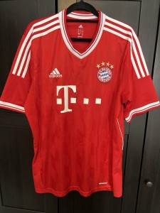 BAYERN MUNICH HOME 2013/14 ORIGINAL FOOTBALL SHIRT JERSEY ADIDAS MENS LARGE for sale on Ebay