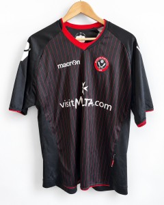 Sheffield United 2010/11 Macron Away Football Shirt Visit Malta Vintage Retro for sale on Ebay