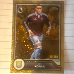 Topps Premier League 2024/25 Ezri Konsa Aston Villa #36 Parallel 189/250 for sale on Ebay