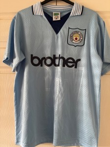 Score Draw Manchester City Football Shirt Medium for sale on Ebay