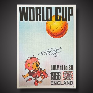 Sir Geoff Hurst Signed World Cup Willie Poster From Agent COA  £ 16X23 for sale on Ebay