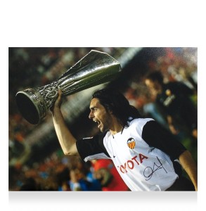 Roberto Ayala Signed Valencia CF Photo: 2004 UEFA Cup Winner with COA for sale on Ebay