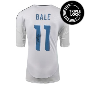 Gareth Bale Back Signed Real Madrid 2024-25 Home Shirt with Fan Style Numbers for sale on Ebay
