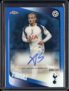 Xavi Simons Auto /150 - Tottenham - 2025-26 Topps Chrome UCC for sale on Ebay