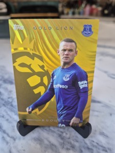 Topps 2026-27 Premier League Flagship Wayne Rooney Everton Gold Lion GL9 for sale on Ebay