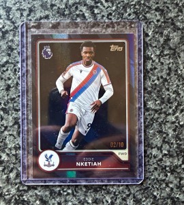 Topps Premier League flagship 26/27 Eddie Nketiah Crystal Palace Parallel /10 for sale on Ebay