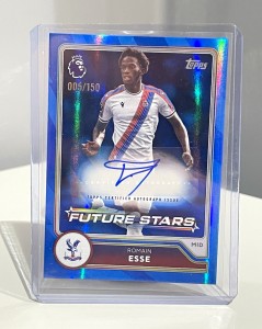 Topps Premier League Romain Esse Crystal Palace RC Auto Blue Refractor 005/150 for sale on Ebay