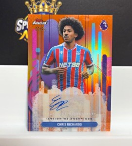 Topps Finest Premier League 2025/26 Chris Richards Crystal Palace /25 Auto for sale on Ebay
