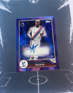 26-27 Topps Flagship Premier League Jean-Philippe Mateta /199 Purple Auto Palace for sale on Ebay