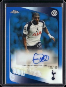Mohammed Kudus Auto /150 - Tottenham - 2025-26 Topps Chrome UCC for sale on Ebay