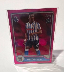 Topps Premier League RC Ephron Mason-Clark Coventry City Pink Parallel Card for sale on Ebay