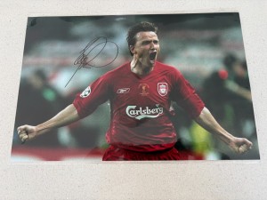 Vladimer Smicer Signed Liverpool Photo Liverpool Autograph COA for sale on Ebay