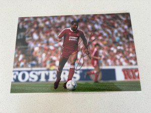 John Barnes Signed Liverpool Photo Liverpool Autograph COA for sale on Ebay