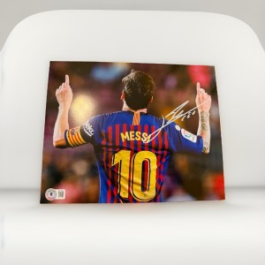 Lionel Messi FC Barcelona Hand Signed Photo Beckett Certificate COA for sale on Ebay