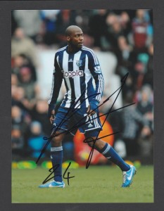 Youssouf Mulumbu [West Brom] Signed Colour Photo for sale on Ebay