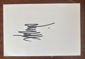 Jimmy White Hand Signed White Card Snooker Autograph for sale on Ebay