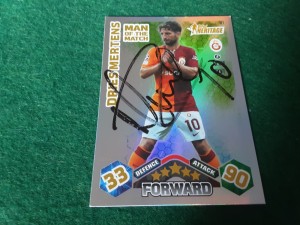 DRIES MERTENS - GALATASARAY Hand Signed UCL Attax Football Trading Card for sale on Ebay