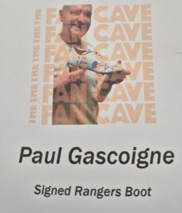 Paul Gascoigne Signed Football Boot 