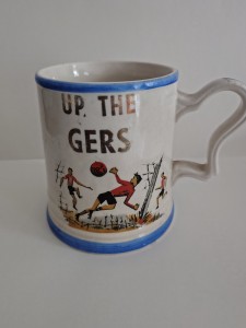 Glasgow Rangers vintage ceramic tea coffee mug tankard Up the Gers 1970 era for sale on Ebay