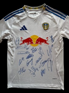 Rare Leeds United Signed Football Shirt Signed By Ampadu Rodon James Okafor for sale on Ebay