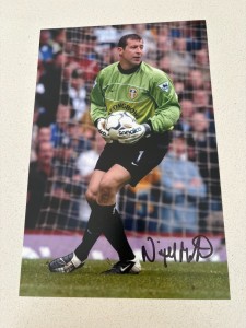 Nigel Martyn Signed Leeds United Photo Leeds Autograph COA for sale on Ebay
