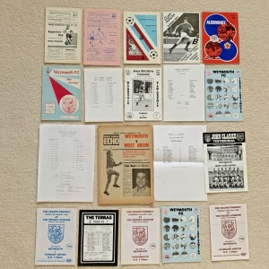 19 WEYMOUTH v LEAGUE CLUBS FOOTBALL PROGRAMMES---ALL LISTED----JOB LOT/ BULK BUY for sale on Ebay