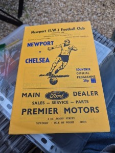 Newport (I.W.) V chelsea 80/81 souvenir  Programme rare for sale on Ebay