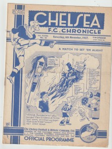 CHELSEA v SUNDERLAND 1937/38 Rare Match Day Program for sale on Ebay