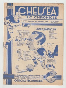 CHELSEA v LEICESTER CITY 1938/39 Rare Match Day Program for sale on Ebay