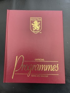 Aston Villa Programme Binder/Folder  for sale on Ebay