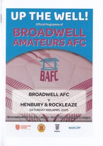 2024/25 BROADWELL AMATEURS v HENBURY & ROCKLEAZE GLOUCESTERSHIRE COUNTY LEAGUE for sale on Ebay