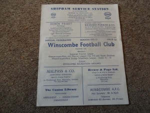 Winscombe V Westlands Sports 72/73 Somerset Premier League Programme. for sale on Ebay